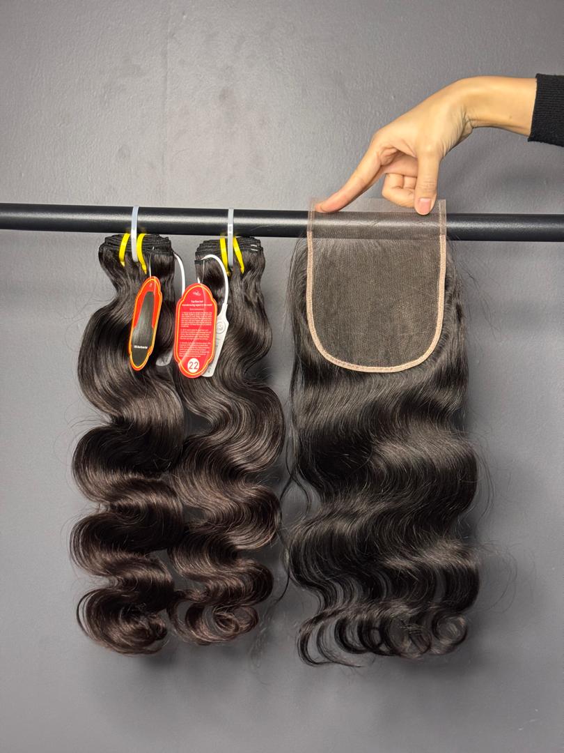 Indian Remy Body Wave HD 5x5 Closure (22-24in)