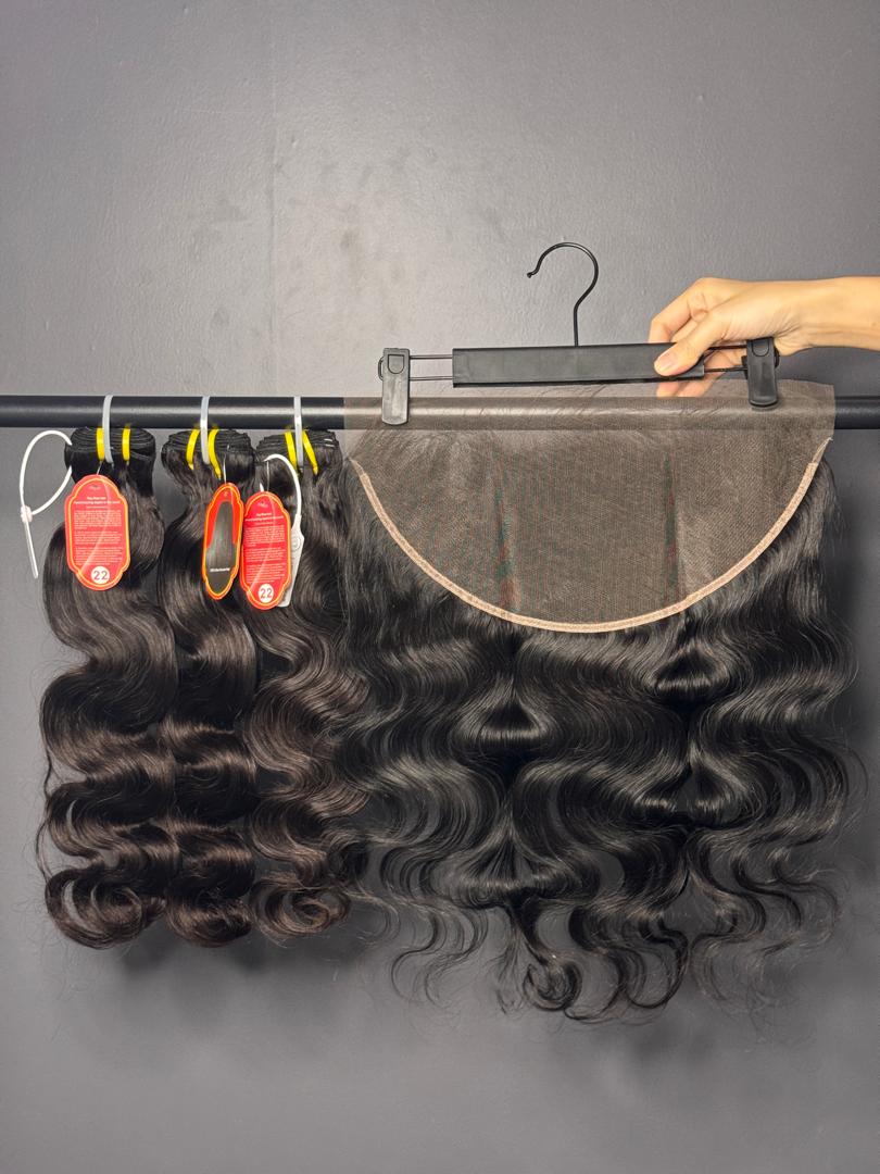 Indian Remy Body Wave HD 13x4 Frontal (22-24in)
