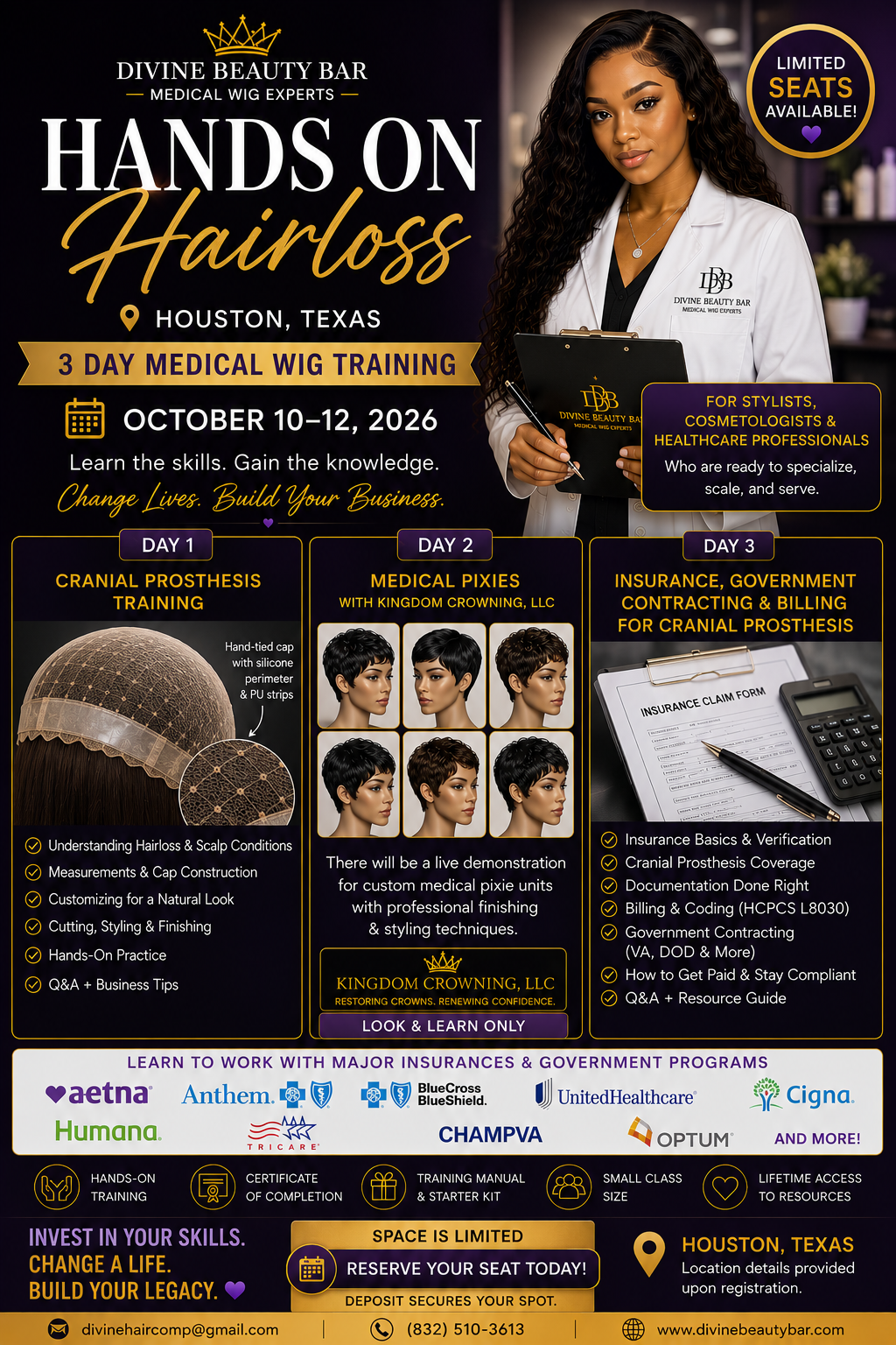 Houston In-person Cranial Prosthesis Day 2 & 3 Only Training (Oct. 11-12th)