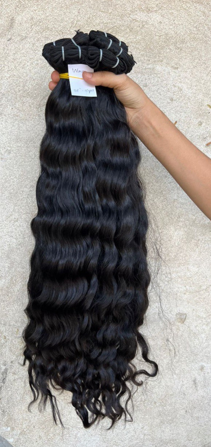 Raw Burmese Wavy (18-20in)