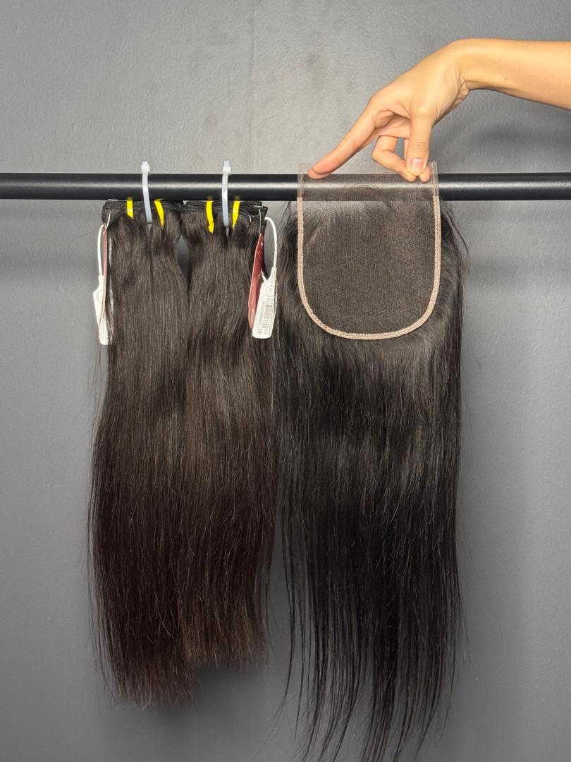 Indian Remy Straight HD 5x5 Closure (12-16in)