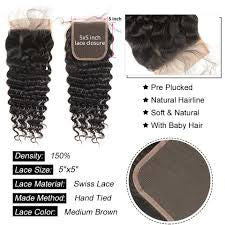Raw Filipino Deep Curly Closure (22-24in)