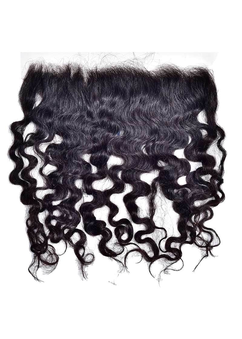 Raw Burmese Indian Curly Frontal (16-18in)